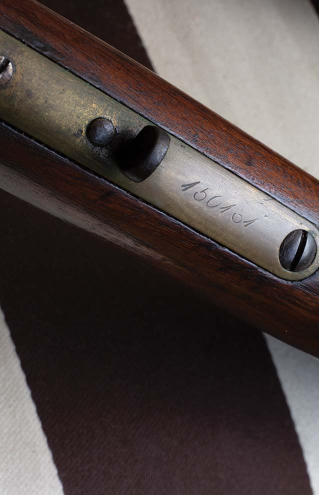 a close up of a gun