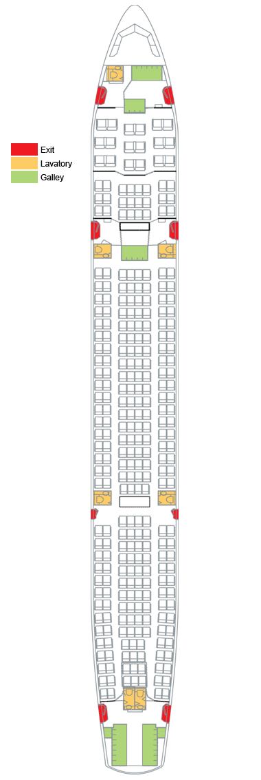 Airbus 330 Seat Map
