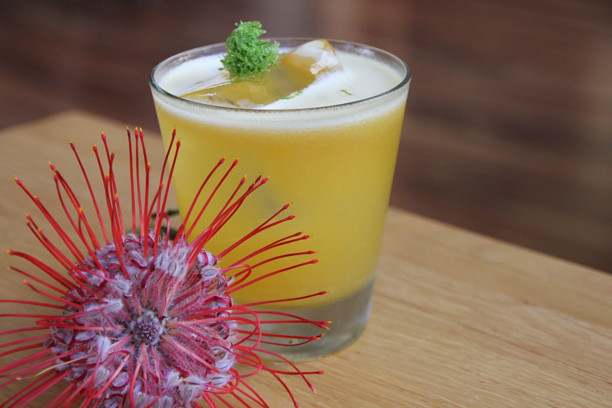 Cocktail with blossom