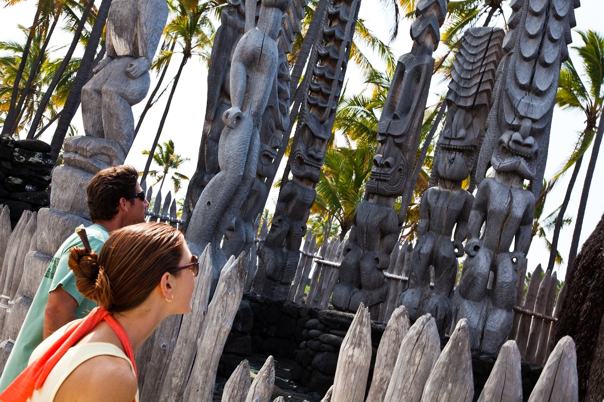 Looking at carvings