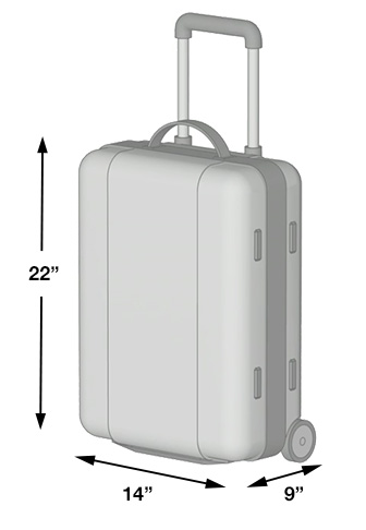 bag with inches